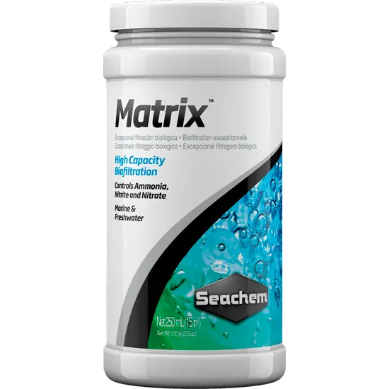 Seachem Laboratories Inc Matrix 250ml Seachem - Filtro de Alta Porosidad para Acuarios - Remueve Residuos del Nitrógeno - Inerte y de Alto Rendimiento - 1