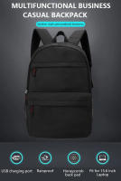 Mochila Negocios Impermeable Para Hombres Con USB Mochila Escolar Para Niños 15.6 Pulgadas Mochila Para Portátil Para Mujeres Tipo De Mochila Suave Material Principal Nylon Lining De Poliéster Sistema De Porta Estilo Casual - details 0