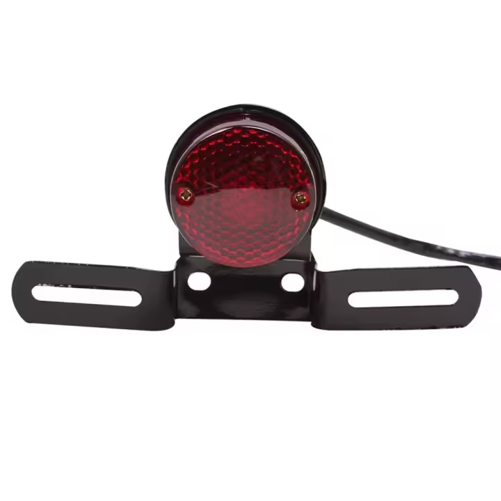 Luz De Freno Trasera LED Roja Para Motocicleta ATV Iluminación De Señalización Vehicular Con Soporte Para Placa De Matrícula - 1