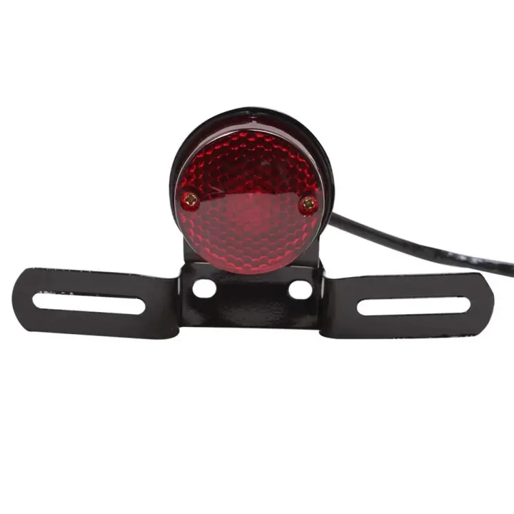Luz De Freno Trasera LED Roja Para Motocicleta ATV Iluminación De Señalización Vehicular Con Soporte Para Placa De Matrícula - 1