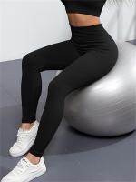 Pantalones De Yoga Ribbed Para Mujer High Waisted Leggings Deporte Gimnasio Fitness Control Abdominal Tallas Verdaderas Tights De Entrenamiento Sin Costuras - details 5