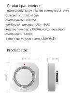 Detector De Fuma Inteligente Zigbee Tuya Alarma De Incendio Sistema De Seguridad Doméstica Compatible Con Hub De Trabajo De Los Bomberos - details 13