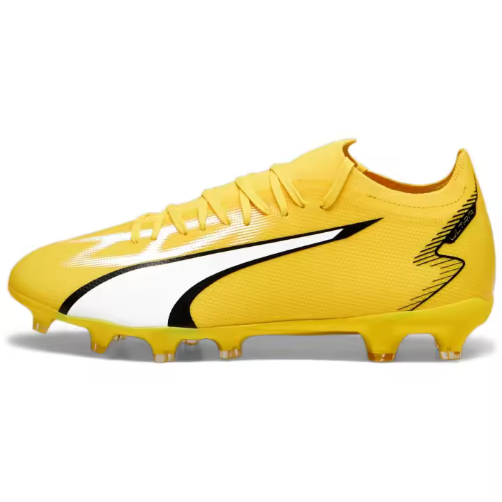 Botas de Futbol Puma Ultra Match para hombre en color amarillo - 1