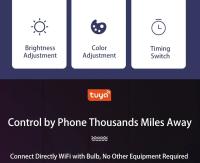 Bombilla LED Inteligente Tuya WiFi E27 12/15/18W Control Remoto Por App Color Ajustable Alexa Google Home Iluminación Interior - details 3