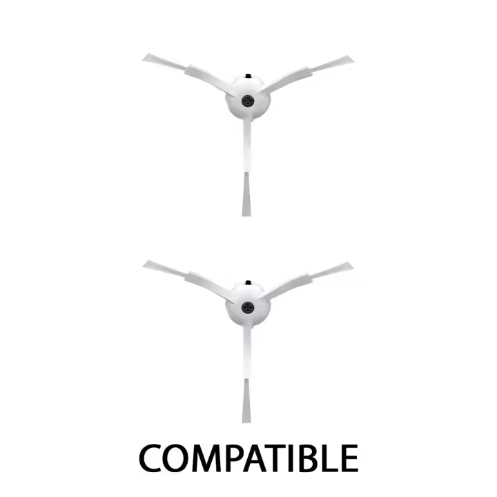 MIRTUX Kit de 2 cepillos COMPATIBLES Xiaomi Mi Robot Vacuum - 1