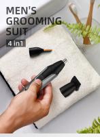 Trimmer De Barba Recargable 3 En 1 Para Hombres Micro Afeitadora Limpiador De Pelo De Nariz Y Orejas Set De Aseo Kemei KM-312 - details 2