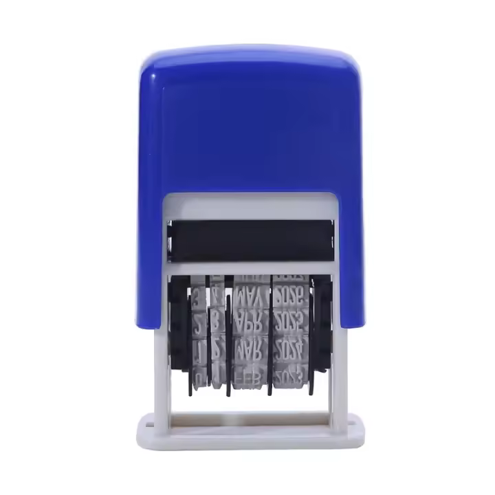 Sello DIY Con Fecha Para Oficina Y Escuela Sello Self-Inking Mini De Plástico Para Emboss Y Decoración Sin Material Químico Peligroso - 1
