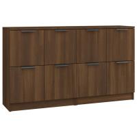 vidaXL Aparadores 2 uds madera contrachapada 60x30x70 cm Mueble de Almacenaje de Salón, Buffet para salón, Armario Auxiliar, Armario de Almacenamiento - details 5