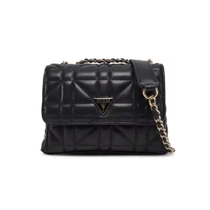 Bolso bandolera Guess Edita cnvrtible mini negro para mujer - 1