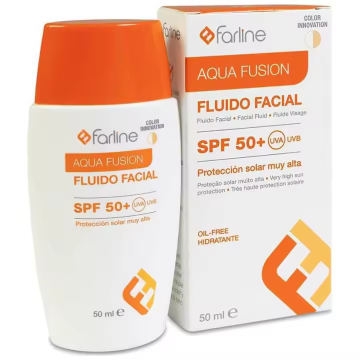 Farline Fluido Facial Spf50+ Con Color, 50 Ml - 1