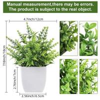 1Pcs Plantas Artificiales Verdes En Maceta Para Decoración Interior De Habitaciones Dormitorios Y Salones Decoración De Mesas Y Jardines Decoración De Boda Y Exterior - details 2