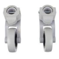Ruedas para andador, par de dos unidades. Con freno por presión. Se adapta a varias medidas. Para tubo de 22 mm, 25 mm y 30 mm - details 1