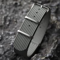 Nueva Correa De Reloj De Nylon Con Ribbed 18mm 20mm 22mm Accesorios Para Relojes Militares Pulseras De Fabricante Unisex - details 4