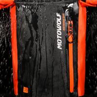 Mochila De Motocicleta Multifuncional Impermeable Con Reflejantes Bolsa De Cola Para Casco De Motocicleta Y Red - details 2
