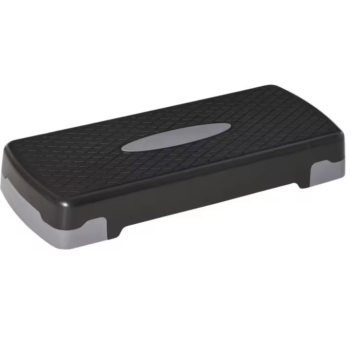 HOMCOM Step para Fitness Stepper Aeróbic con Altura Regulable 2 Niveles de 10/15 cm Carga 150 kg para Ejercicio en Casa Gimnasio 68x29x15 cm - 1
