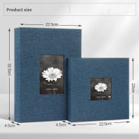 Álbum De Fotos De 6 Pulgadas Con Cubierta De Lino 200/300 Hojas Interiores Escriptorios Para La Colección De Fotos De Crecimiento De Niños - details 3