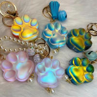 Molde De Silicona En Forma De Pata De Gato Para Colgantes De Resina Epoxy DIY Herramientas Para La Creación De Joyas Y Manualidades - details 3