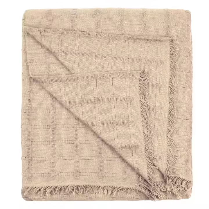 Colcha Multiusos para Cama o Sofá. Jarapas Plaid Foulard cubrecama Mantas de Sofa Suave y Cómoda Practica y Suave. Poliéster Algodón Modelo Liso - 1