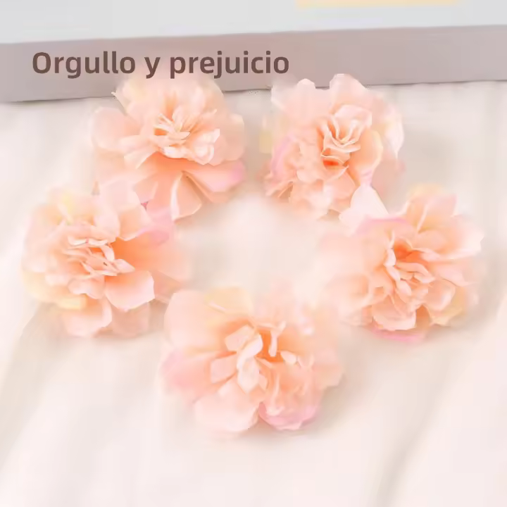 10/20Pcs Flores De Chiffon Artificiales Para Decoración De Hogar Boda Fiesta Navidad Aniversario Estilo Carnation Material Seda - 1