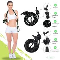 Correa De Ejercicio Para Fitness Doble Trenzado Ajustable Para Hombres Y Mujeres Gimnasio Doméstico Correa De Saltar Para Entrenamiento Cardio De Cintura Brazos Piernas Y Abdomen - details 0