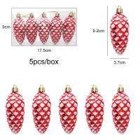 Adornos De Árbol De Navidad Con Conos Pintados Colgantes Para Decoración Del Hogar Regalos De Navidad Accesorios De Arbolito - details 5