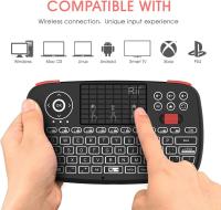 Teclado Inalámbrico Mini Rii I4 Con Touchpad Control Remoto De Ratón Para Windows Android TV Box Smart TV Backlit 2.4GHz - details 0
