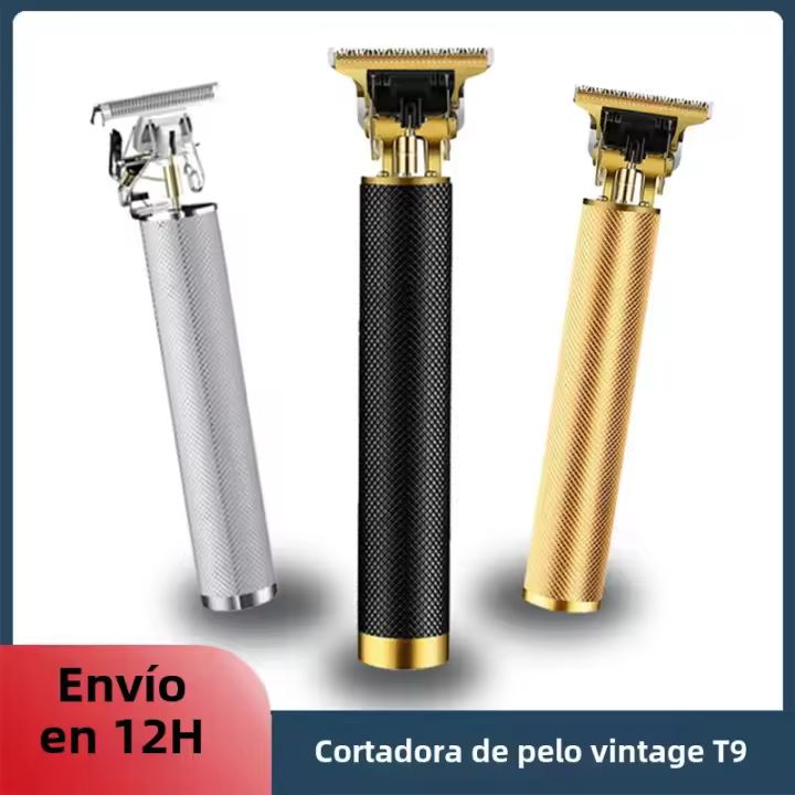 Máquina De Corte De Pelo Eléctrica Vintage T9 Recargable Afeitadora Profesional Para Hombres Trimmer De Barbero Nuevo En Venta Caliente - 1