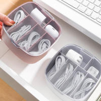 Caja De Almacenamiento Para Cable De Datos Caja De Plástico Para El Escritorio Protección Contra Polvo Organizador De Cables De Carga - details 0