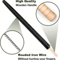 Cepillo De Limpieza Para Radiador Y Máquina De Lavar Cepillo Flexible De Níquel Para Ventilador De Secadora Herramientas De Limpieza Doméstica Ecológicas Con Mango De Madera - details 1
