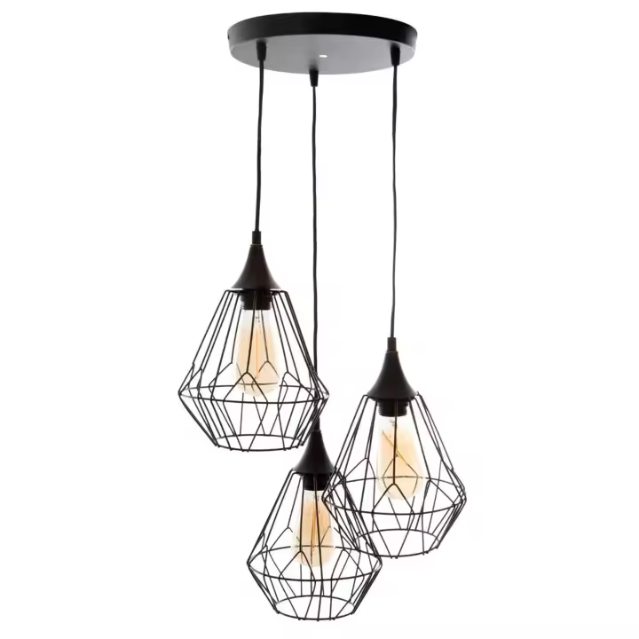 Atmosphera Lámpara de Suspensión de Alambre X 3 - Metal de 3 Alturas - 1