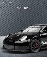 Coche De Juguete Porsche 911 GT3 RS a Escala 1:32 En Metal Con Sonido Y Luz Modelo De Coche Para Niños Regalo Ideal Para Coleccionistas - details 2
