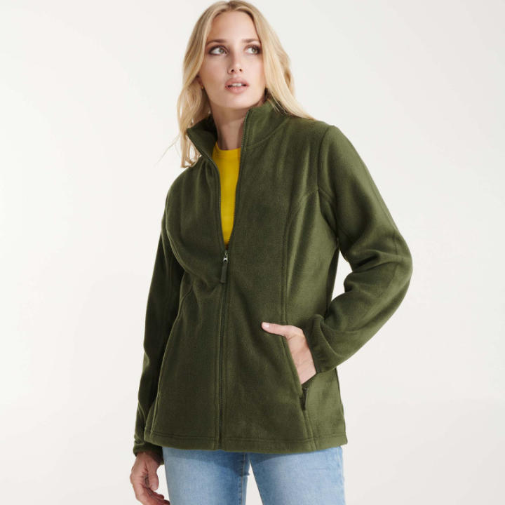 Chaqueta polar para mujer con cuello alto forrado con cremallera inyectada ARTIC WOMAN ROLY