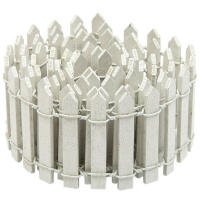 Mini Valla De Madera Para Jardín Decorativa Blanco 100x5cm Accesorio De Paisaje Para Balcones Y Courtyards Interior Fencing De Madera Miniatura - details 4