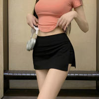 Falda Mini Bodycon Casual Para Mujer Con Abertura Lateral Cintura Alta Estilo Verano Polyester Transpirable A-Line - details 15