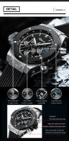 Reloj De Pulsera Masculino De Lujo CHENXI Con Dial Luminoso Y Cronógrafo Resistente Al Agua Y Shock Reloj Casual De Moda Creativa - details 8