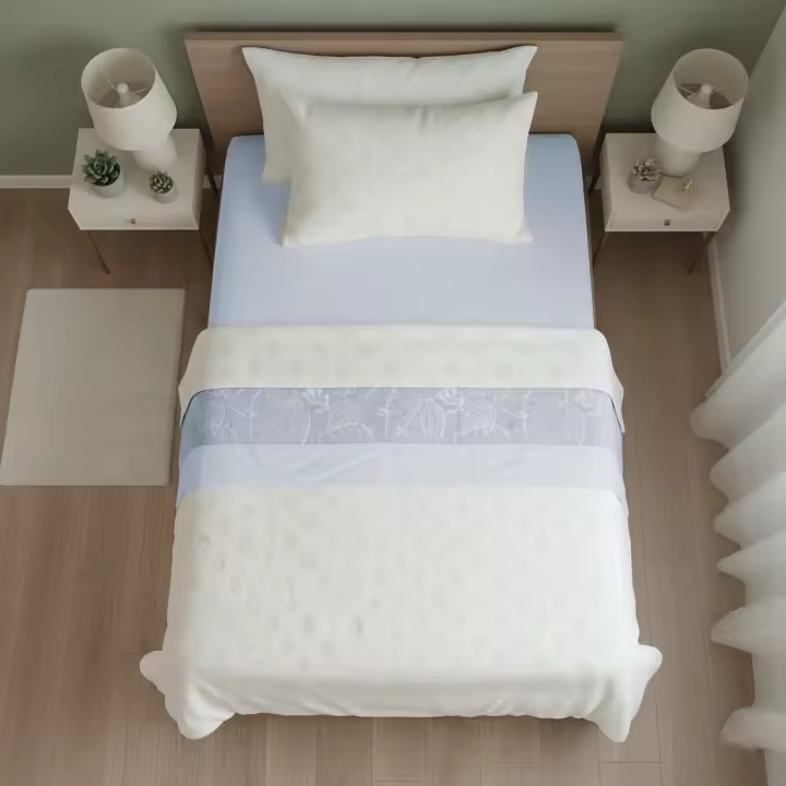 Juego Sabanas Ivy Coralina Mommata 180 gr/m² Soft Silk Doble Perchado para Cama de 90 a 180 cm, Tacto Seda - 1