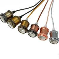 Soporte De Lámpara De Metal Vintage E27 Con Cable De Suspensión Carcasa De Aluminio Electroplazado Soporte De Lámpara Individual - details 10