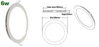 Lámpara De Techo Revestida En Aluminio LED Dimmable Ultra Delgada Con Controlador WW-3000K NW-4000K CW-6000K Para Foyer - details 5