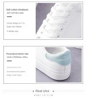 Nuevos Zapatos Planos Para Estudiantes Mujer Transpirables Moda Internet Zapatos Casuales Blancos Talla Verdadera Material PU Y Malla - details 12