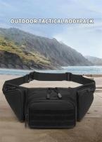 Riñonera táctica multifunción para hombre, bolso de nailon para hombro, senderismo, teléfono móvil, deportes, camuflaje de alta capacidad, novedad - details 0