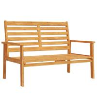 vidaXL Banco sofá de jardín madera maciza de acacia 120 cm Marrón, Marrón y crema, Marrón y gris Conjunto Terraza Muebles Jardín Exterior Juego de Muebles de jardín Mueble Jardín Exterior Muebles de Salon Exterior - details 0