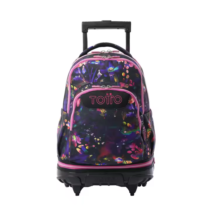 Totto Mochila escolar ruedas Tiza -Dimensiones:32 x 45.5 x 18 cm-Material:Poliester reciclado - 1