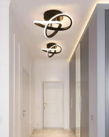 Lámpara De Techo LED Nórdica Para Pasillo Corredor Blanco Negro Iluminación Interior Para Dormitorio Habitación AC85-265V - details 3