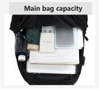 Mochila Hombre Impermeable Con Carga USB Para Oficina Y Negocios 15.6 Pulgadas Laptop Casual Escolar Rucksack Con Bolsillo Para USB - details 9