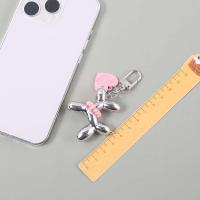 Llavero Doble De Dibujos Animados Kawaii Con Animales Brillantes Para Hombres Y Mujeres Soporte Para Bolso Coche Airpods Caja Joyería Colorido Y Bonito - details 2