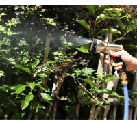 Pistola De Agua Multifuncional Para Jardín Y Lavado De Coche Con 9 Modos De Roce Alta Presión Manija De Malla Metálica Para Riego Del Jardín - details 12