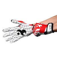 Guantes De Fútbol Profesionales Para Adultos Transpirables Antideslizantes De Béisbol Y Fútbol Americano Guantes De Mano Completo Con Palmas Ajustables Para Jóvenes - details 3