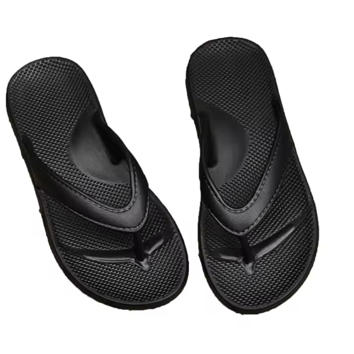 Sandalias Planas Para Hombre Antideslizantes Flip Flops Verano 2024 Pantuflas Cómodas De Playa Suela Suave EVA Zapatos Para Exteriores - 1