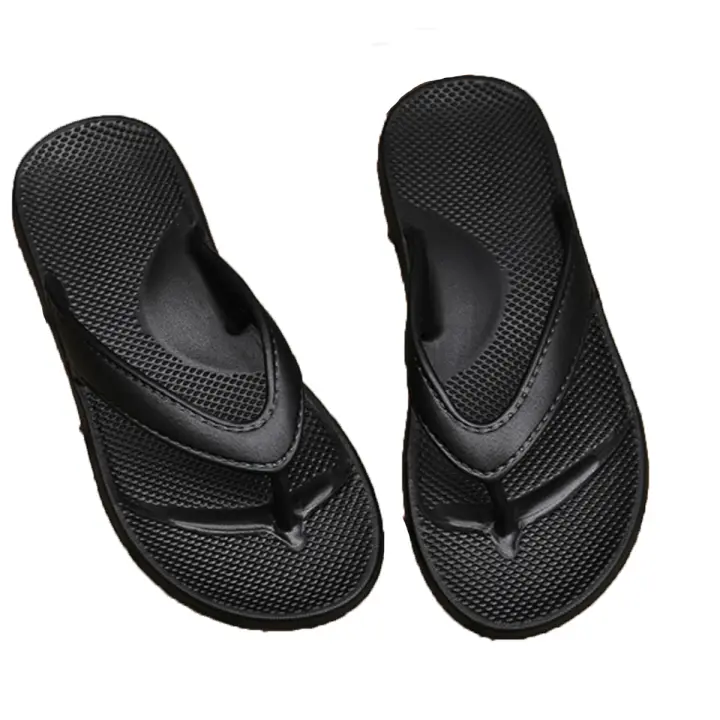 Sandalias Planas Para Hombre Antideslizantes Flip Flops Verano 2024 Pantuflas Cómodas De Playa Suela Suave EVA Zapatos Para Exteriores - 1
