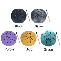Mini Tambor De Lengüeta De Acero Portátil De 3 Pulgadas Con 6 Notas Para Yoga Meditación Gimnasio Hogar Instrumento De Percusión Para Adultos - details 9